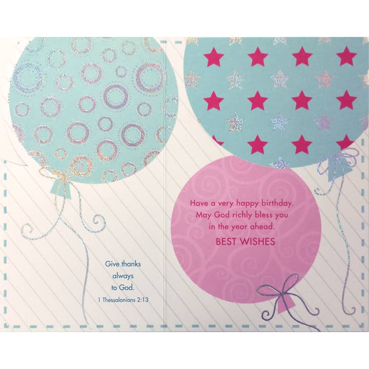 InterGreet.com - Wholesale Birthday Card - Birthday Card - General Christian Religious Greeting Card1