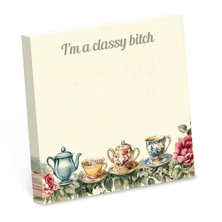 Bad Betty Greeting Co. - Wholesale Sticky Notes - I’m a Classy Bitch - Funny Sticky Note Pad