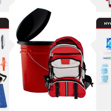 Bucket Survival Kit For 5 People for wholesale by Wholesalesurvivalkits