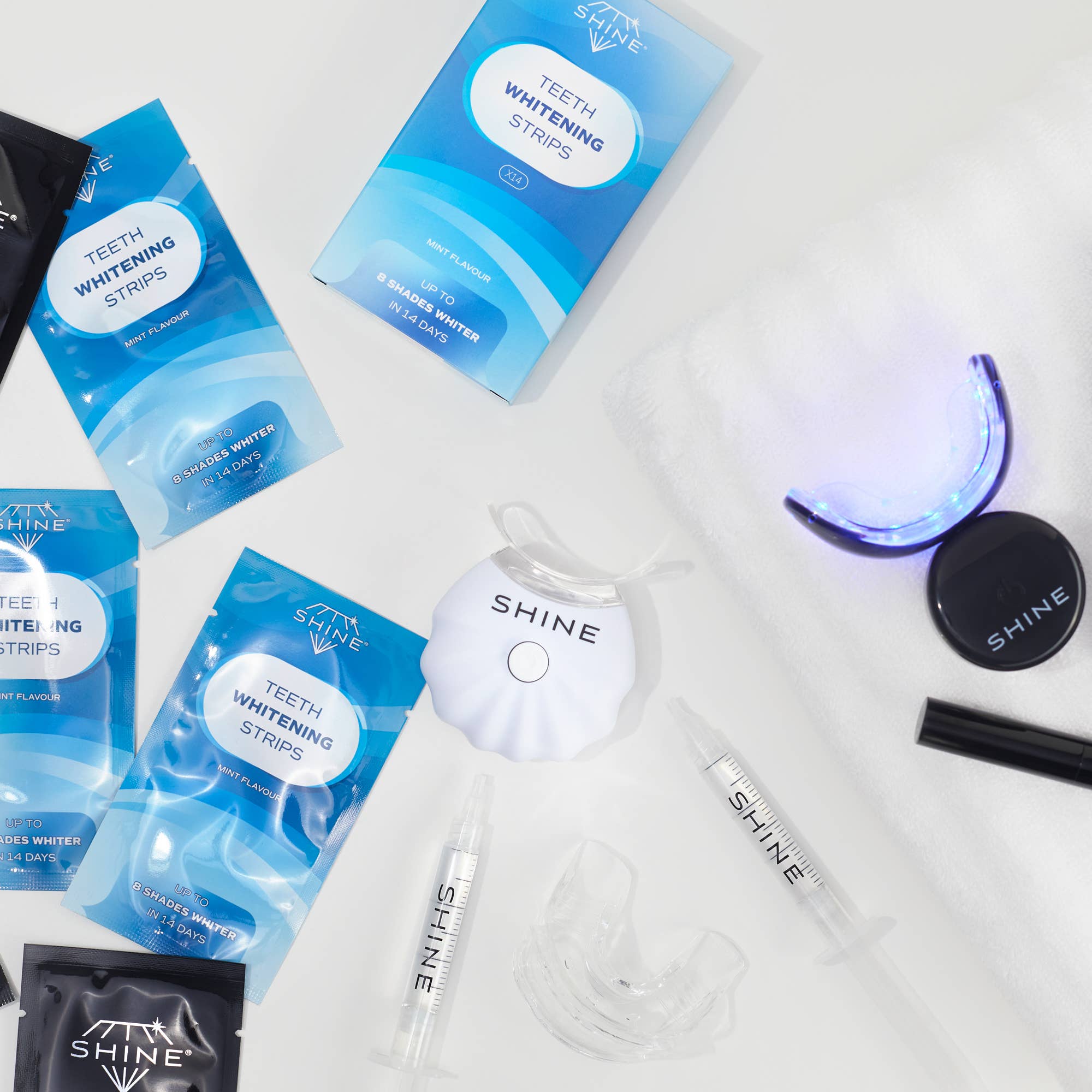 Shine – Großhandel Zahnaufhellung – Zahnaufhellungsstreifen, ohne Peroxid, Glanz, 28 Streifen6