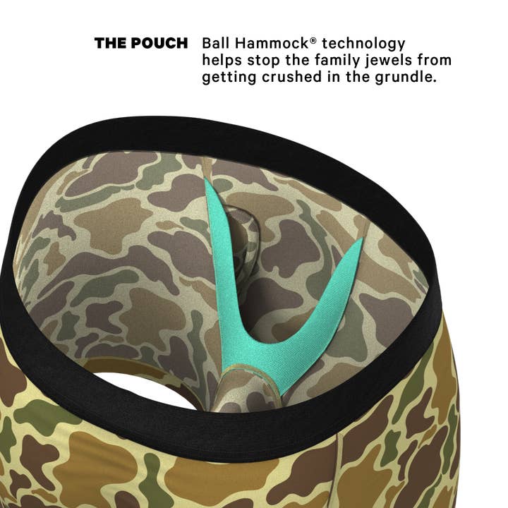 Shinesty, Inc - Venta al por mayor Ropa interior - Hombre - The Chameleon | Duck Camo Ball Hammock® para ropa interior con funda