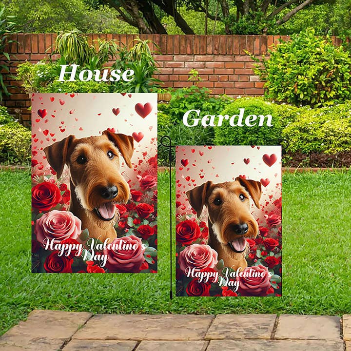 Best of Breed Products - Wholesale Flag - Irish Terrier - Valentine Garden Flag