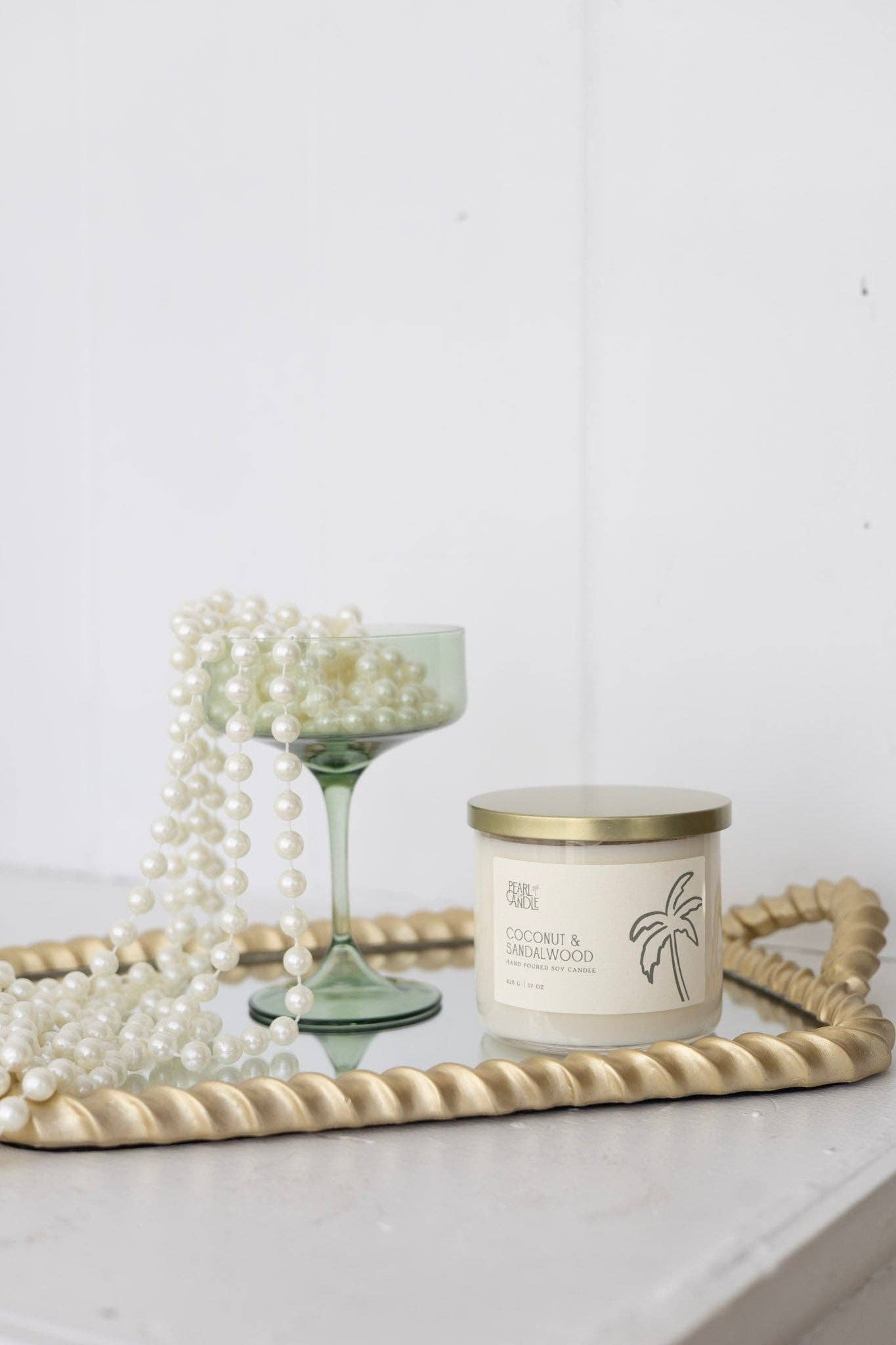 Pearl Candle Co. - Wholesale Jar/Filled Candle - Coconut & Sandalwood Candle1