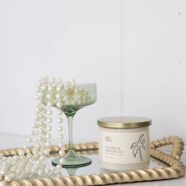 Pearl Candle Co. - Wholesale Jar/Filled Candle - Coconut & Sandalwood Candle1