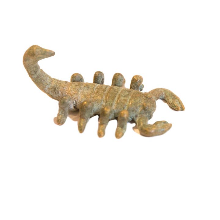 Vintage African Oxidized Bronze Scorpion for wholesale by Old New House