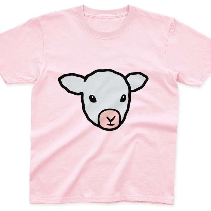 Clumsy Hooves – wholesale T-shirt med screentryck – Barn – Lamm T-shirt för barn