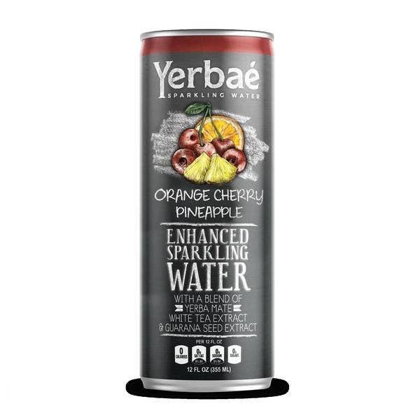 KeHE Distributors, LLC - Wholesale Cocktail Mix/Syrup - Yerbae' Enhanced Sparkling Water Orange Cherry Pineapple, 12 Oz. Can