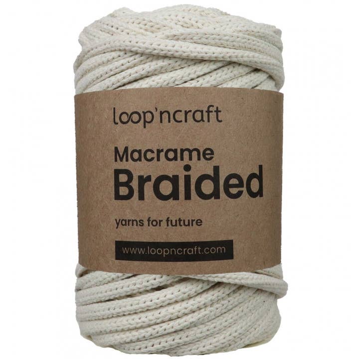 Loop'ncraft - Wholesale Yarn - Loopncraft Macrame Braided 6 mm, Braided Macrame