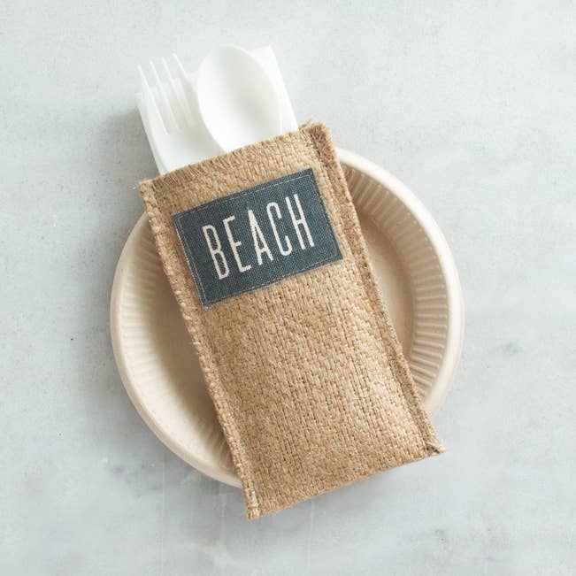 Beach Gray Patch - Set of 8 for wholesale by Cutlery Couture