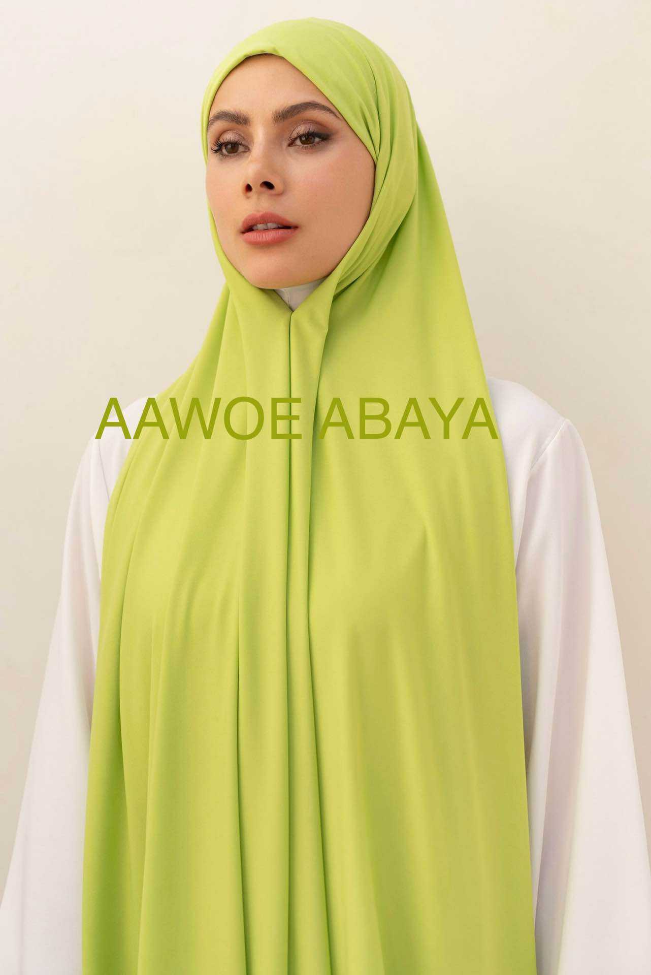 Aawoe Abaya - Wholesale Hijab - Women's - Jersey Rectangle Hijab with Tie - 70x200 cm - 24841