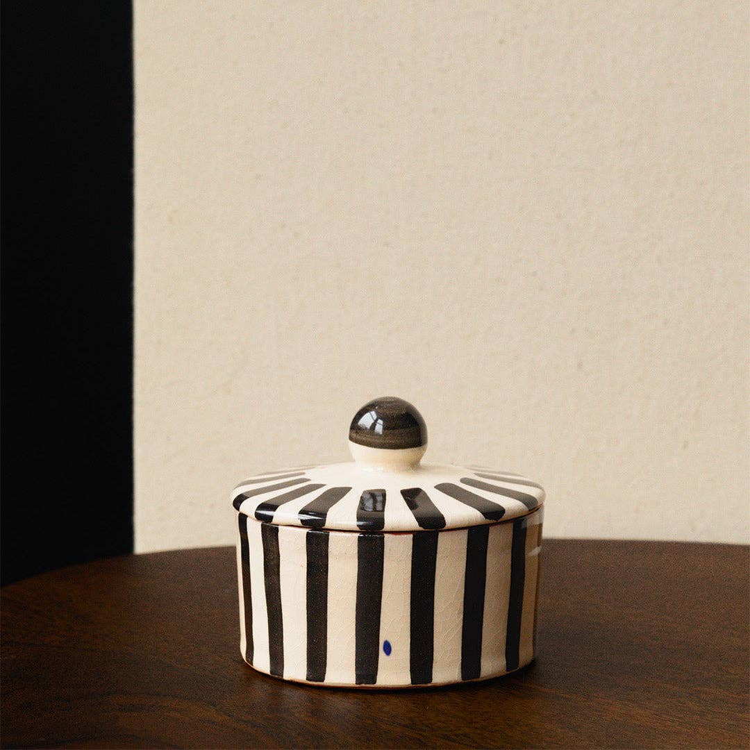 Pink Cactus & Co – wholesale Jar – Stripe Sugar Pot7