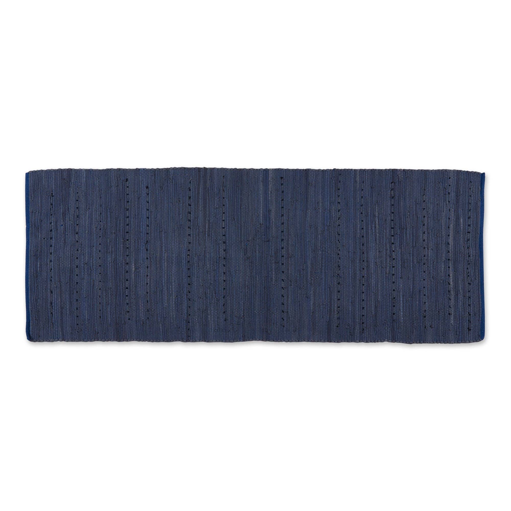 Welcome Home Unbeatable Deals - Wholesale Area Rug - Multi Color French Blue Rag Rug 2Ft 3In X 6Ft0