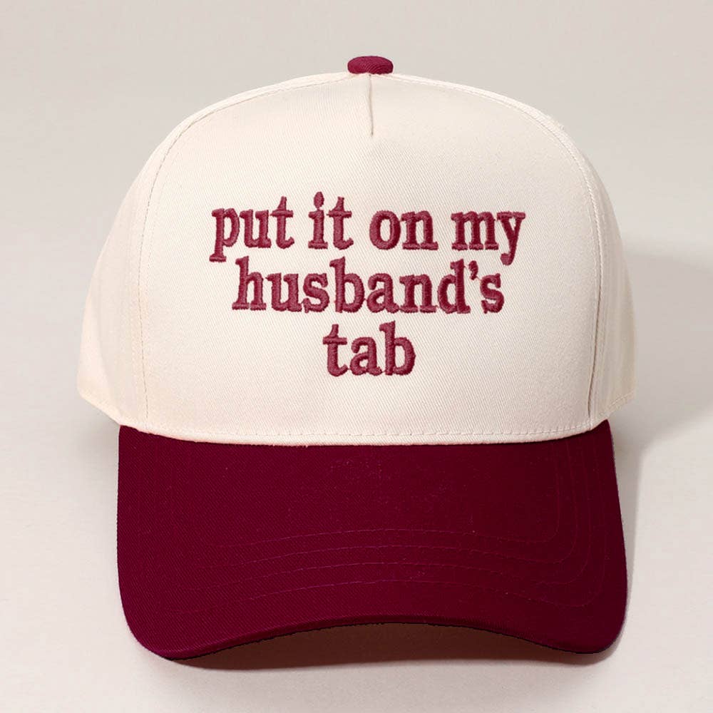 Sensibling Corp. - Wholesale Baseball Cap - Women's - PUT IT ON MY HUSBANDS TAB Embroidered Baseball Cap15