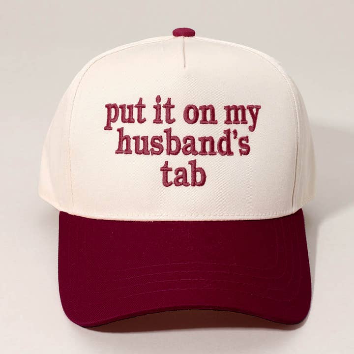 Sensibling Corp. - Wholesale Baseball Cap - Women's - PUT IT ON MY HUSBANDS TAB Embroidered Baseball Cap15