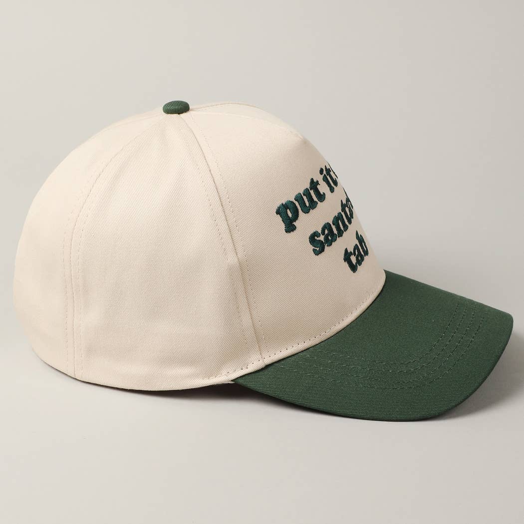 Fashion City - Wholesale Trucker Hat - Unisex - Put It On Santa's Tab Embroidery Two-Tone Hat5