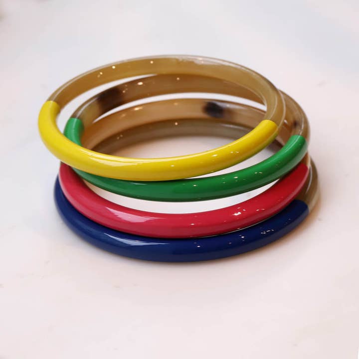 Les Cleias - Wholesale Bangle Bracelet - Ankora set of 4 horn bracelets5