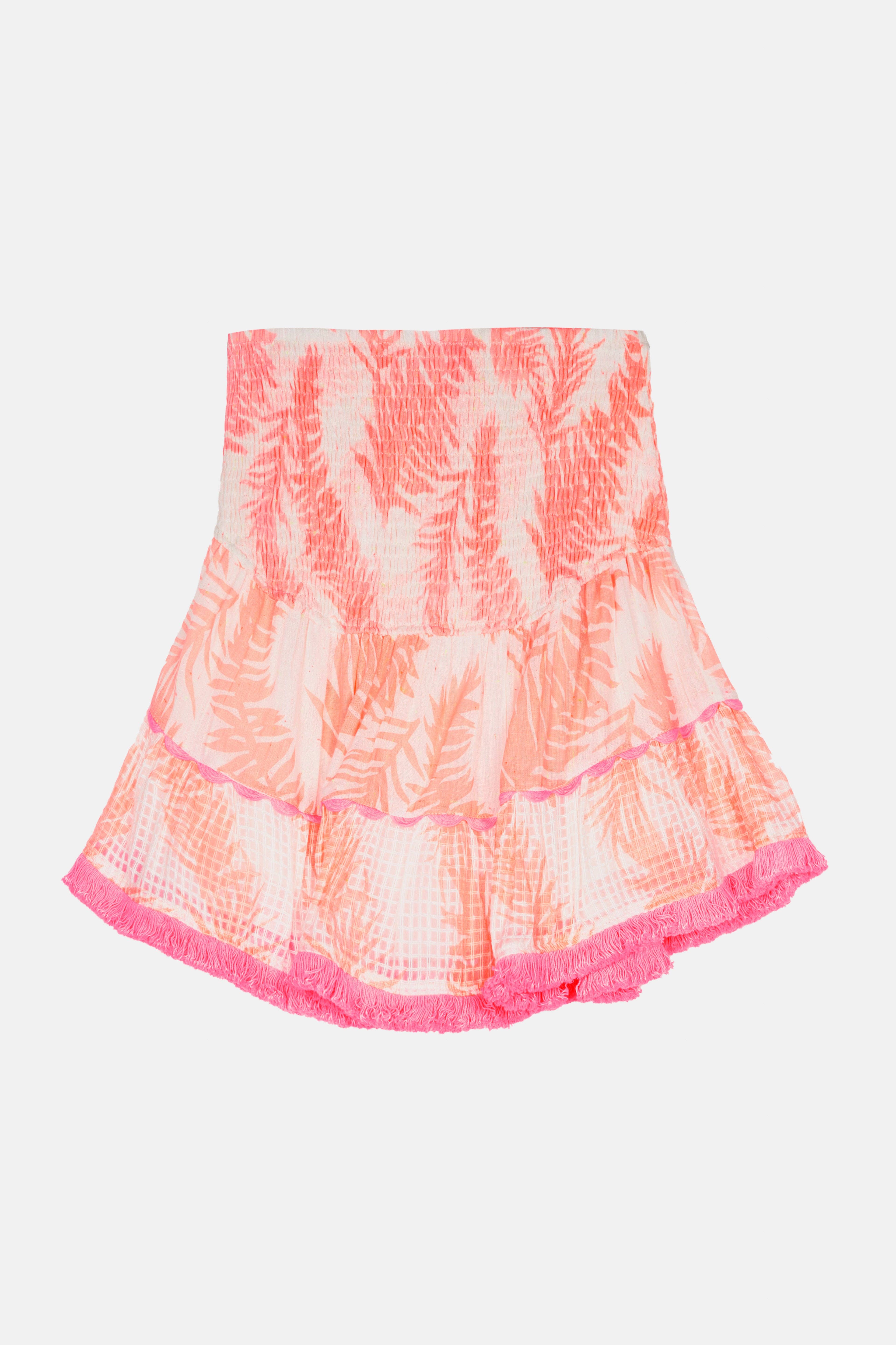 Piti Cuiti - Wholesale Skirt - Women's - NILO NEON ORANGE MINI SKIRT0