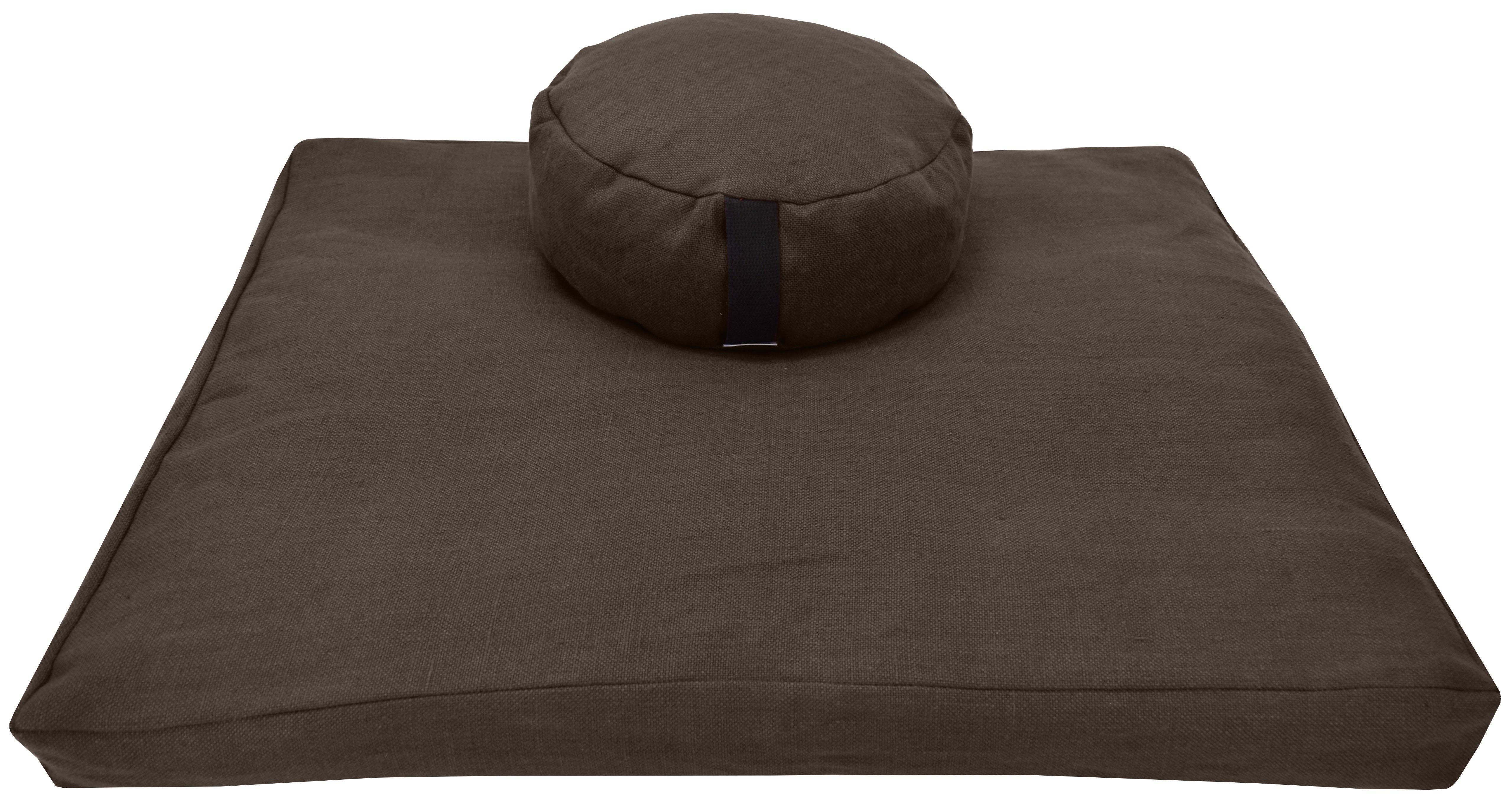 Bean Products - Wholesale Meditation Supplies - Zafu and Zabuton Meditation Cushion Set - Hemp fabric, Organic Buckwheat Hulls5
