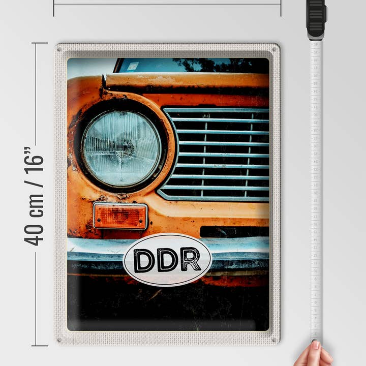 Femer - Wholesale Sign - DDR Car Nostalgia Travel Tin Sign 30x40cm3