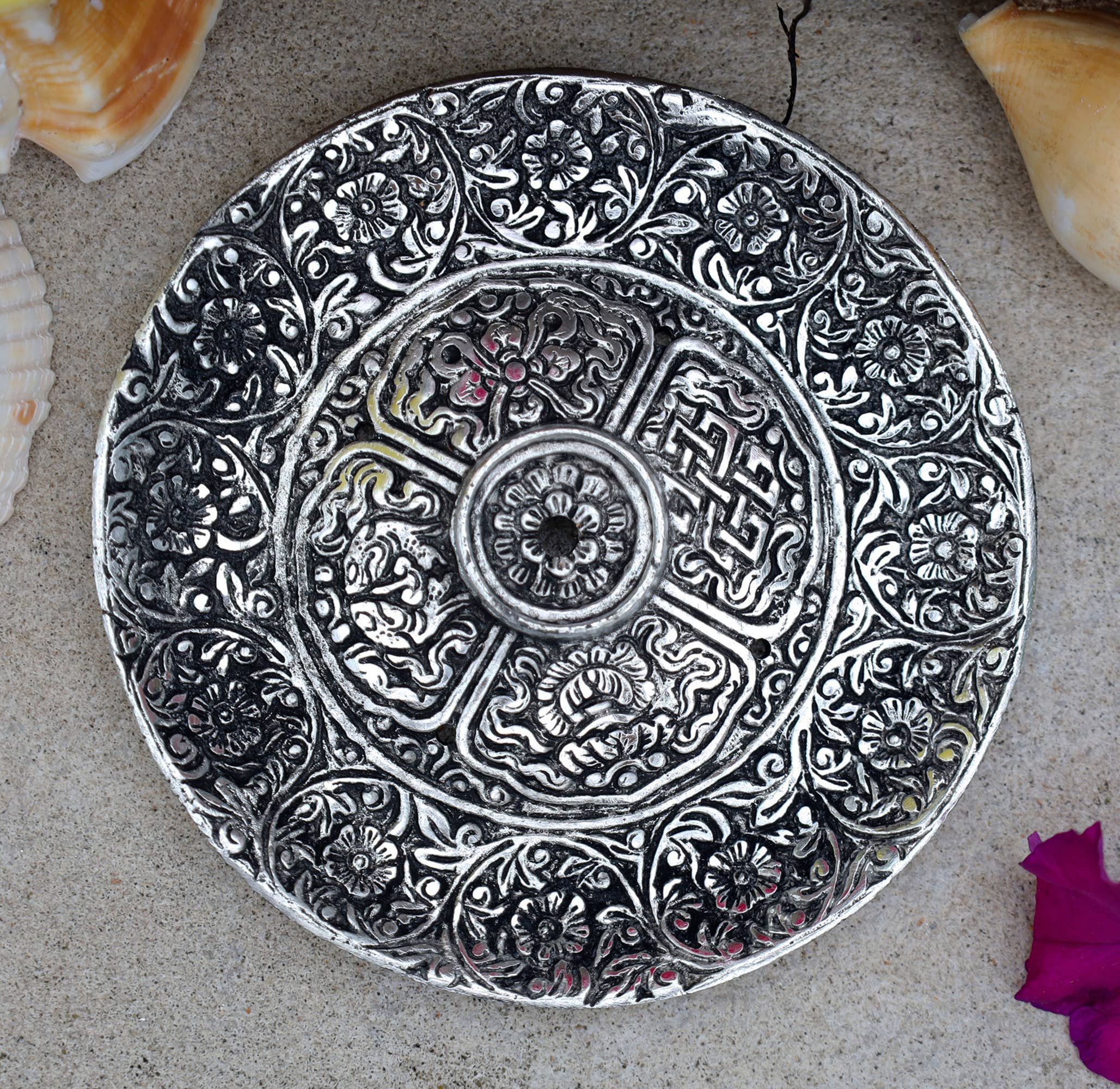 Lungta Imports - Wholesale Incense holder - Incense Burner Holder Made from Recycled Aluminum 3 in 12