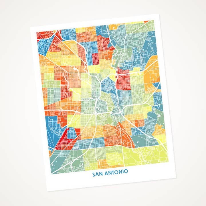 Juanitas San Antonio Karte drucken für den Großhandel von Juanita's Adventures