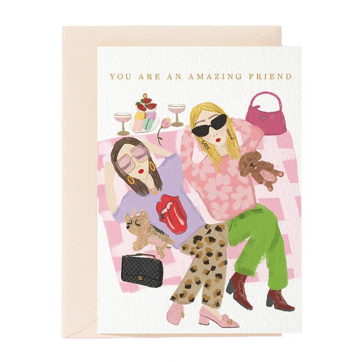 You Are An Amazing Friend Greeting Card for wholesale by Nelly Castro