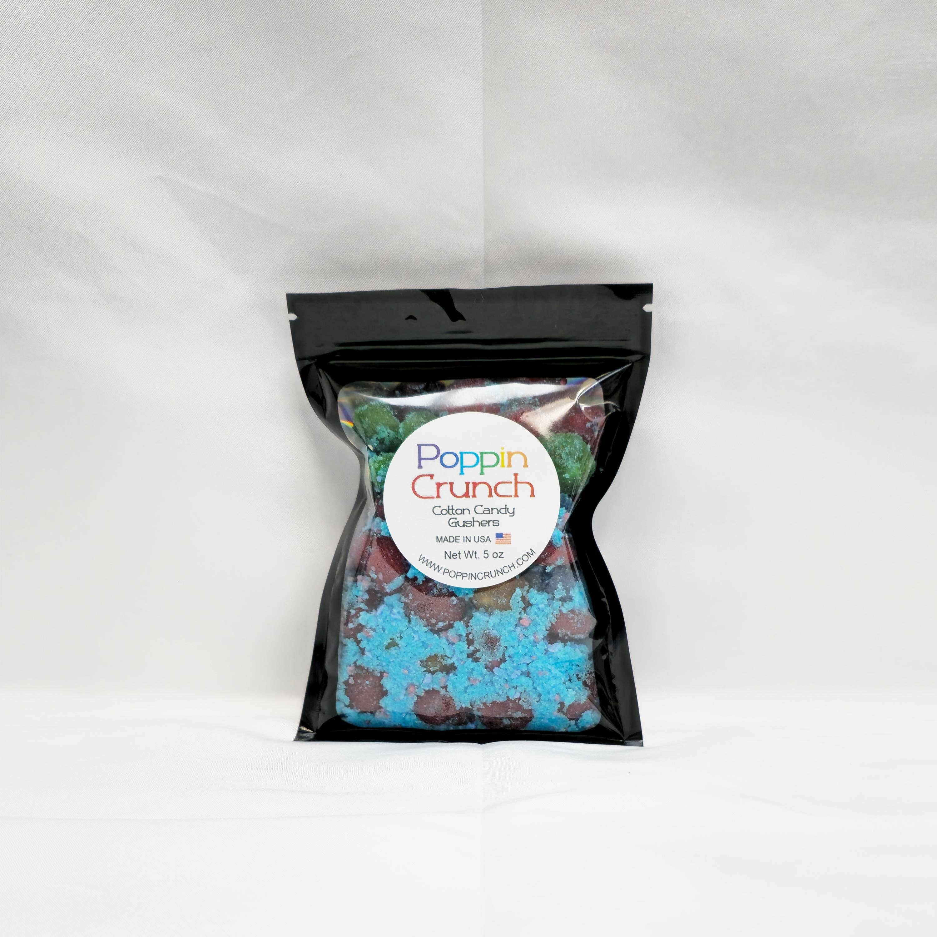 Poppin Crunch - Wholesale Gummy - Poppin Crunch Cotton Candy Gushers Candy Snacks 1 - 2 LBS - Choice of Sweet or Sour Bonbon Candies Corn Sugar0