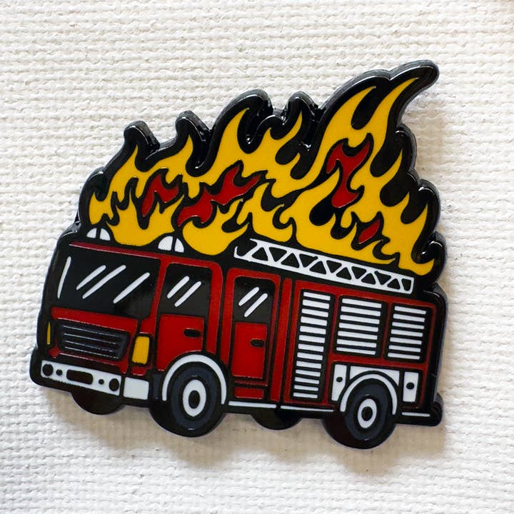Fire Truck Pin for wholesale by Strike Gently