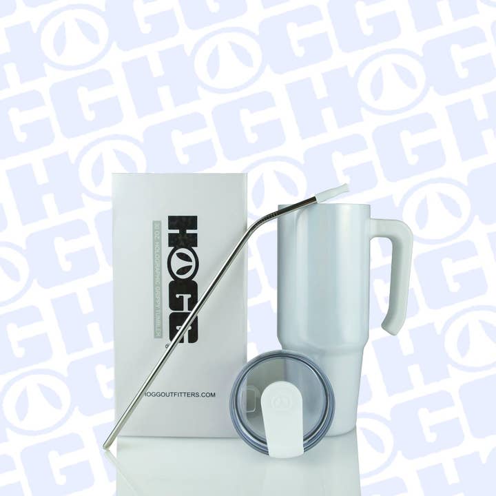 Hogg Outfitters - Wholesale Insulated Mug/Tumbler - 30oz SUBLIMATION HOLOGRAPHIC GRIPPY TUMBLER