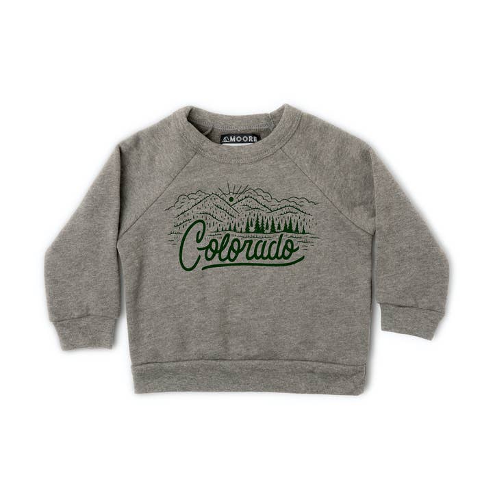 Kids Colorado Crewneck Sweatshirt for wholesale by Moore Collection