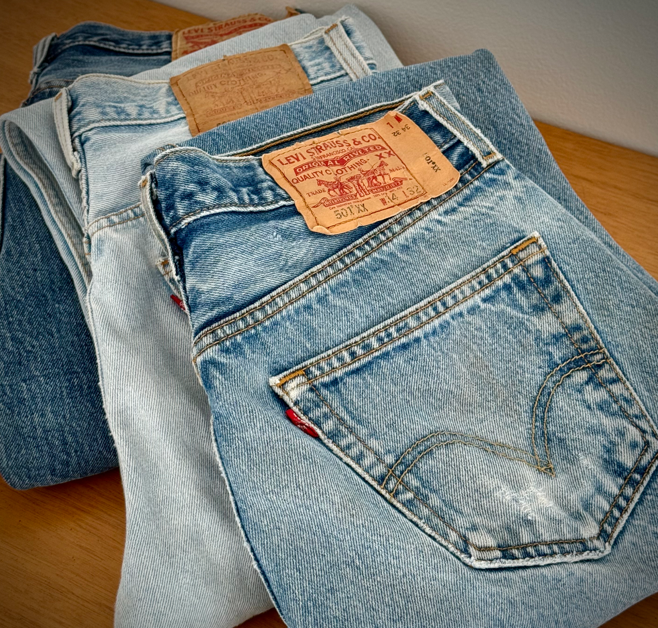 Lavage moyen Unisexe/Homme - Jeans Levi's Vintage 501 uniquement - Lavage moyen en vente sur Faire5