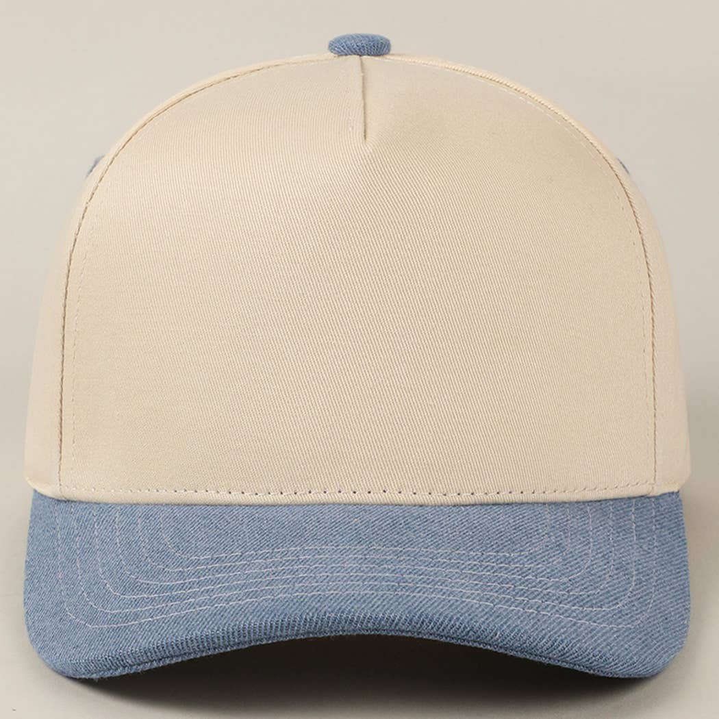 Fashion City - Wholesale Baseball Cap - Unisex - Plain Two-Tone Canvas Cotton Trucker Hat79