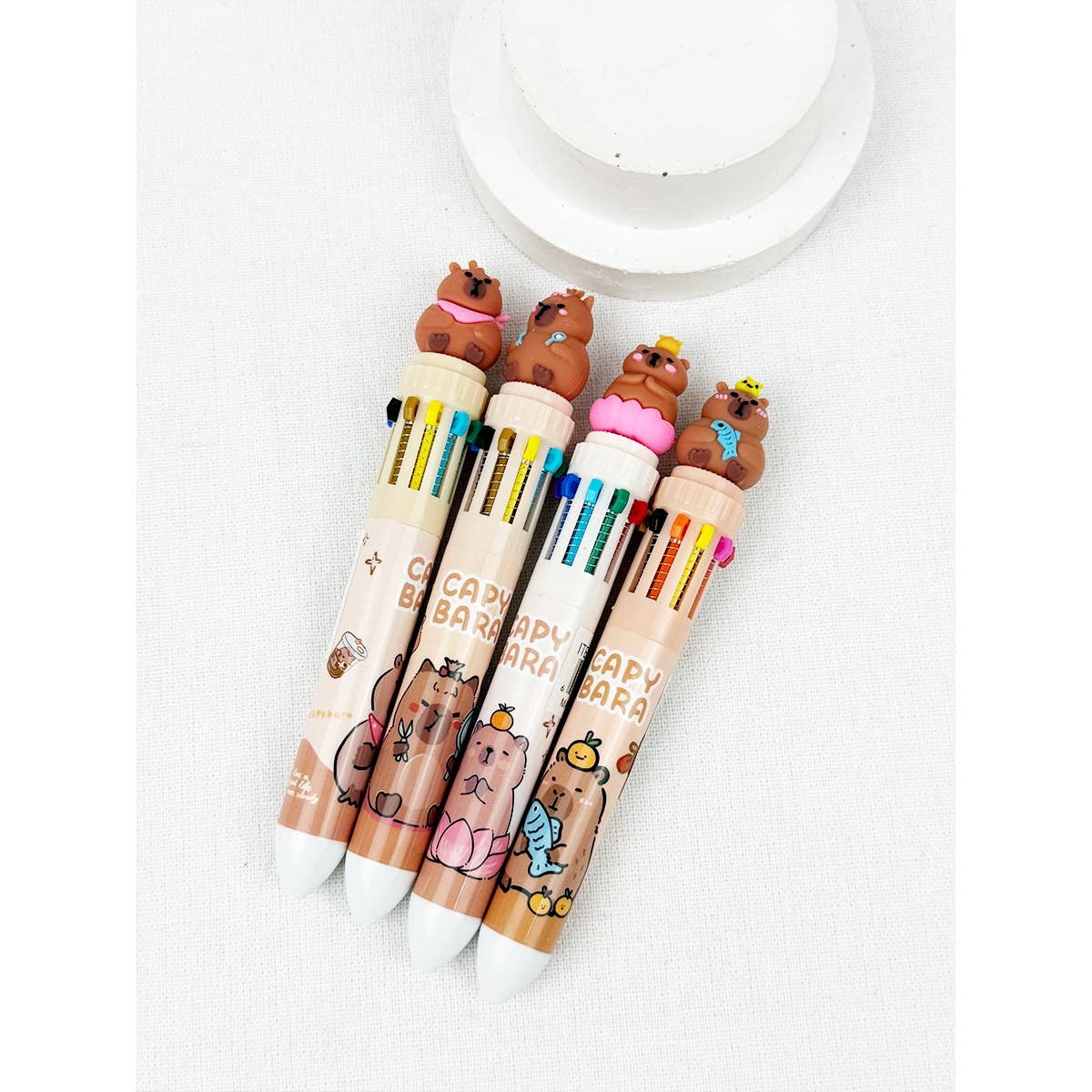 CapyBara Multi Color Pen Set for wholesale on Faire4