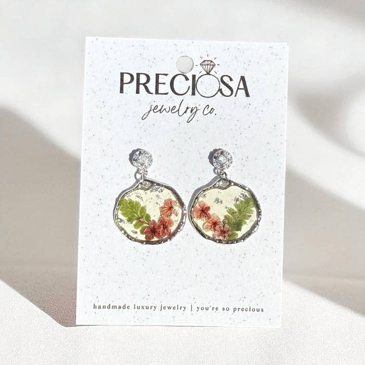 Crimson Bloom Studs for wholesale by Preciosa Jewelry Co.