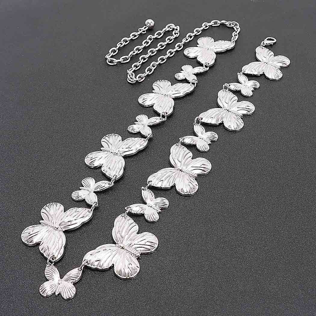 3AM BY H&D ACCESSORIES - Vente Ceinture – femme - Ceinture Chaîne Multi Papillons7