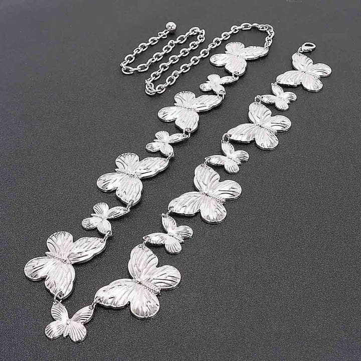 3AM BY H&D ACCESSORIES - Vente Ceinture – femme - Ceinture Chaîne Multi Papillons7