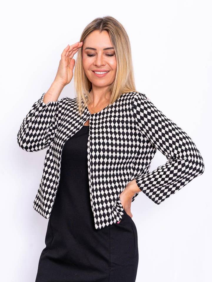 The Italian Closet - Wholesale Jacket - Women's - SALE Arlecchino - Italian Soft check jacket SM and ML