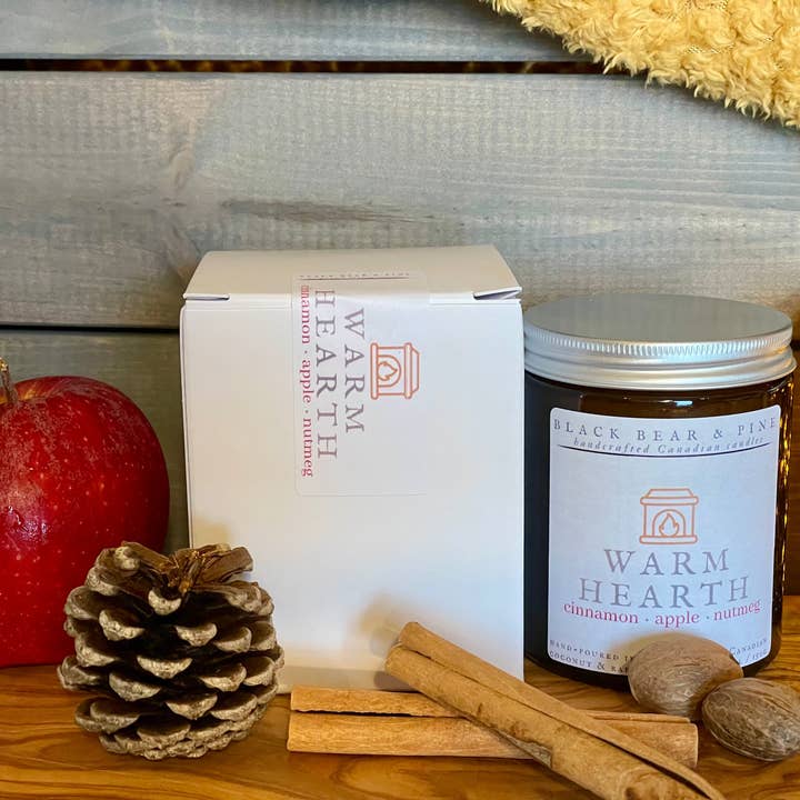 Black Bear & Pine – wholesale Jar/filled candle – Warm Hearth8