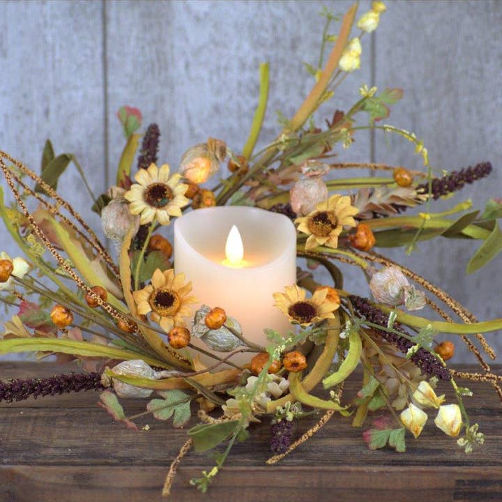 Wholesale Home Decor – Engroshandel Krans – Vintage Daisy 4.5in C-Ring0