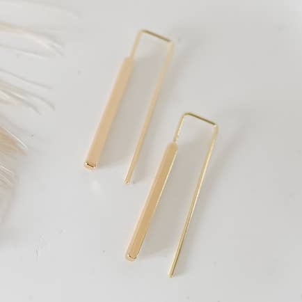 Bella Rey jewelry - Wholesale Hoop Earrings - The Ellie gold plated earrings0