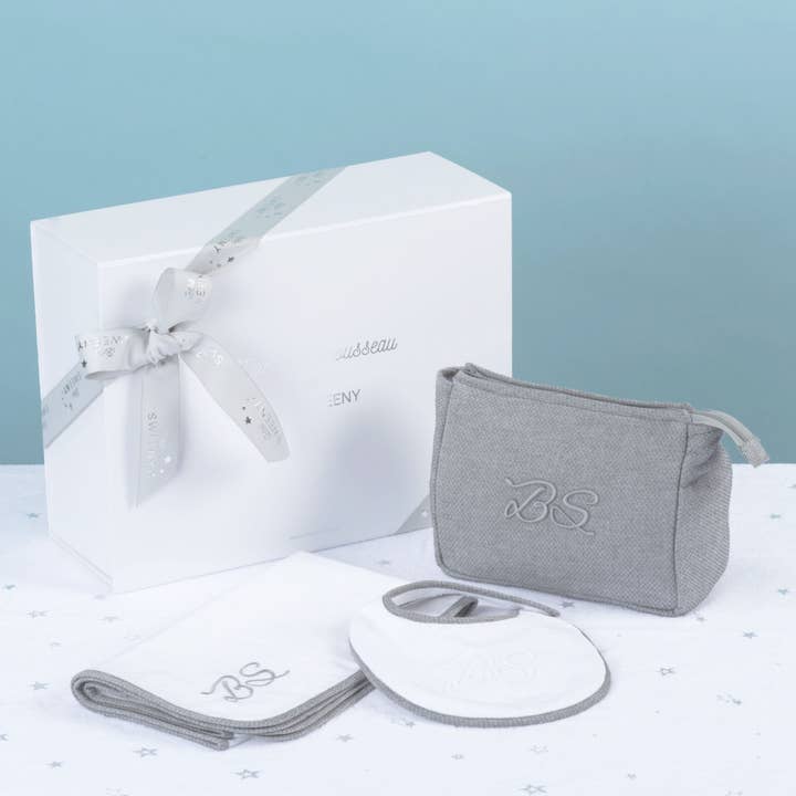 Bebe Sweeny Hampers | La Promenade Grey Hamper (3) for wholesale by Bebe Sweeny
