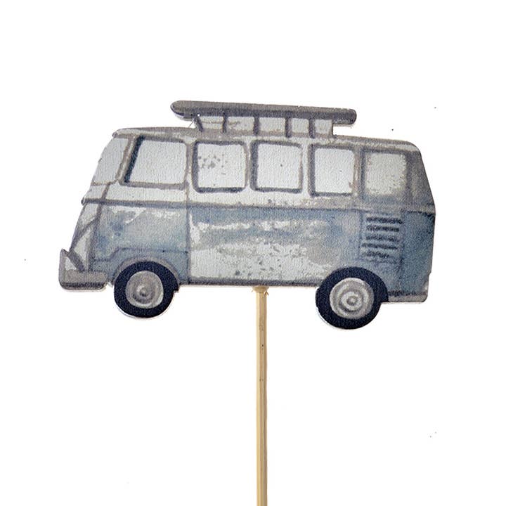 65651 Plant stake Bus 27 cm Grey Wood for wholesale by Clayre & Eef