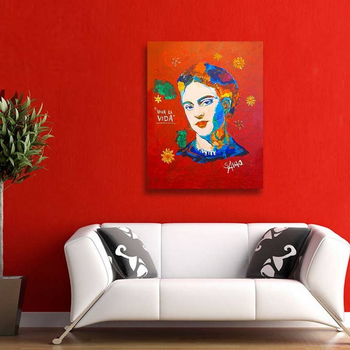 SAVAQ - Wholesale Art print - Frida Kahlo, Painting Printed On Canvas Wall Art Picture For Room Decor, Modern Artwork,music Poster (no Framed)2