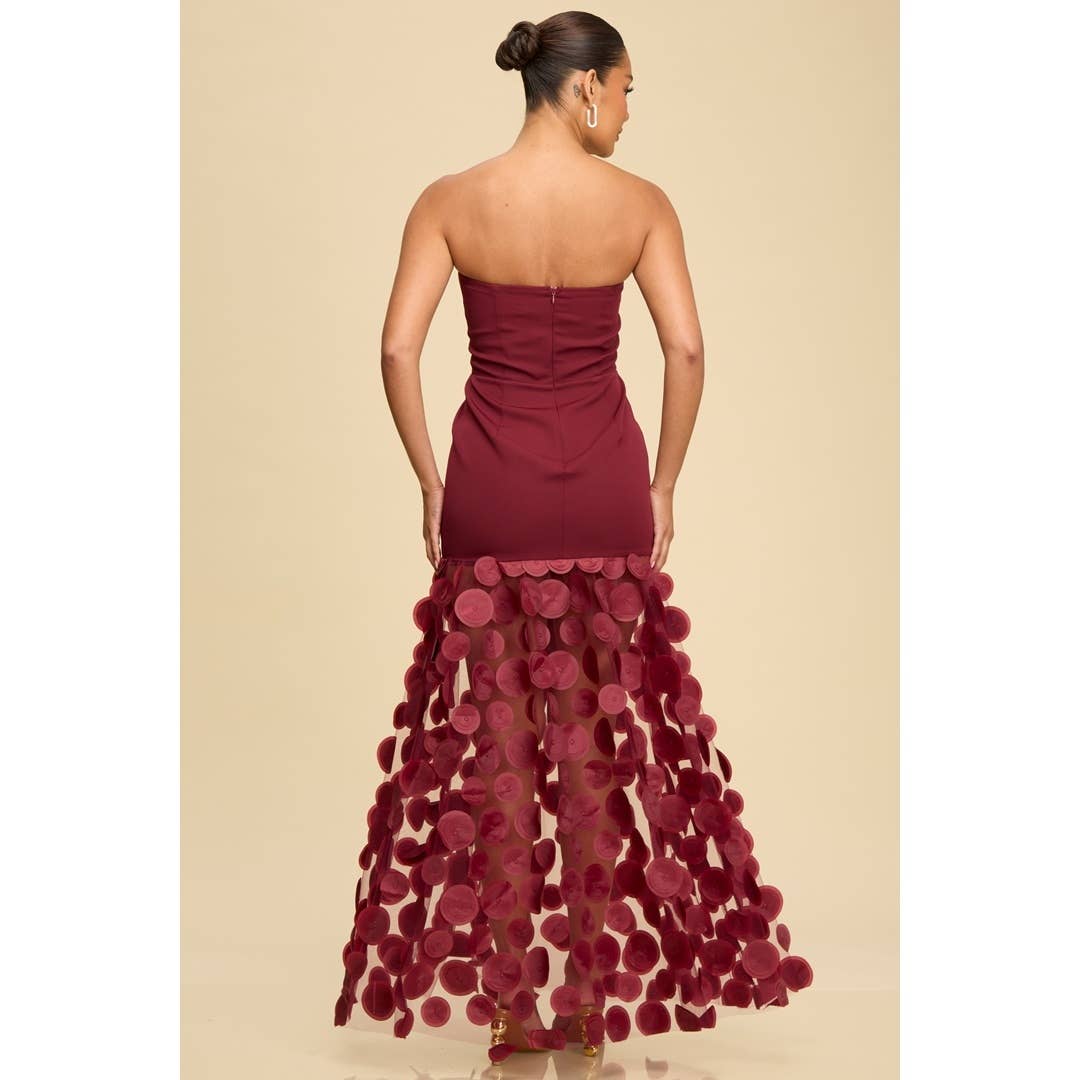 Luxxel - Wholesale Dress - Women's - TEXTURED 3D CONTRAST DRESS5