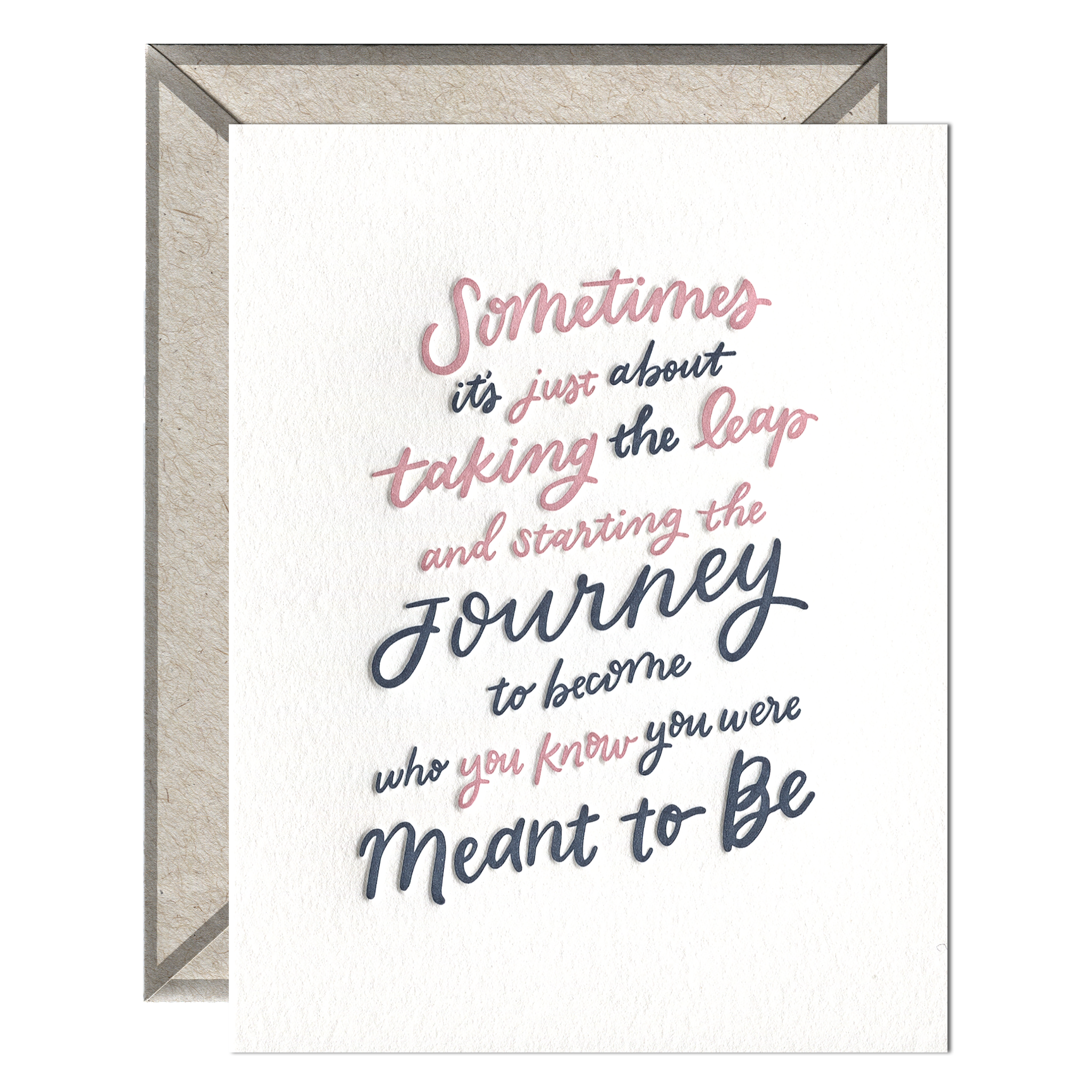INK MEETS PAPER - Wholesale Aanmoedigingskaartje - Wie je bedoeld was te zijn - Aanmoedigingskaart1