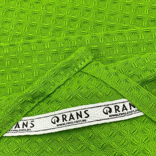 Rans - Wholesale Tea towel - RANS London Waffle Tea Towels | Lime Green | Set of 3