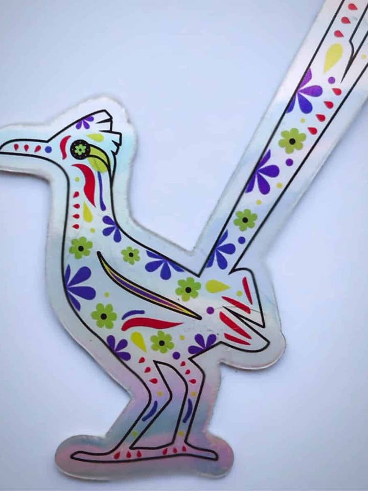 Autocollant holographique Road Runner 3,5 pouces découpé pour la vente par Mobius Theory