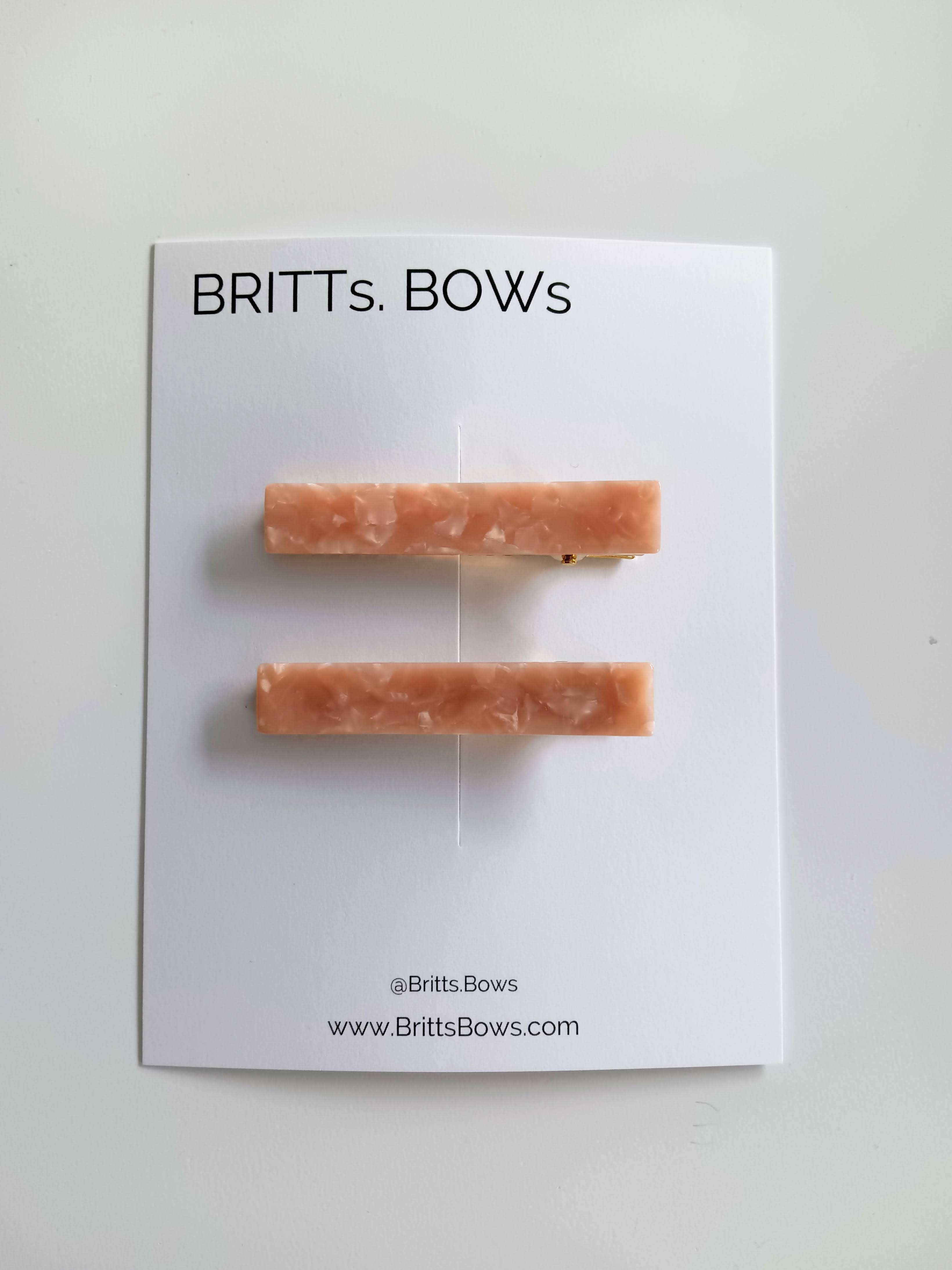 BRITTs. BOWs - Wholesale Hair Clip - Women's - Single Bar Clips- Set of 23