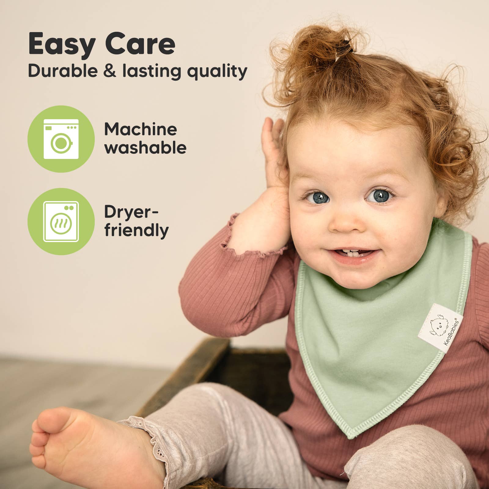 Muted Pastel 8-pack Baby Bandana Bibs for Girls and Boys for wholesale on Faire6