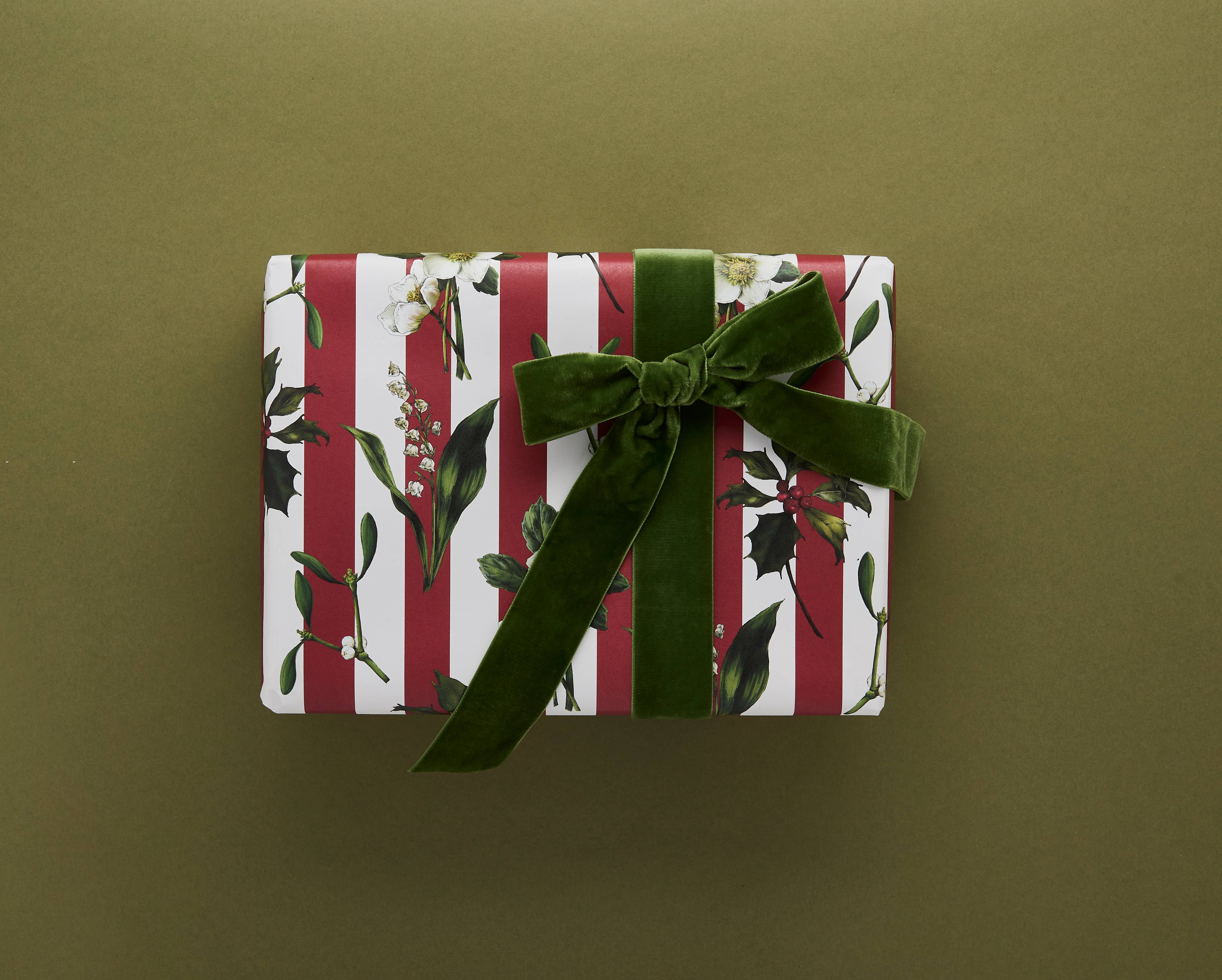 Catherine Lewis Design - Wholesale Flat Wrap - Carnivalesque - Red Stripe - Gift wrap1